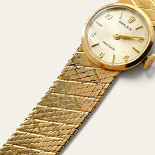 Load image into Gallery viewer, Vintage Rolex Precision Ladies 9ct Gold Watch 1965 Mechanical Bracelet