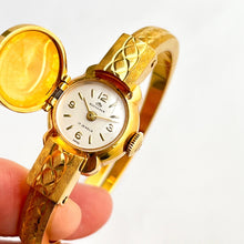 Load image into Gallery viewer, Vintage Gold-Plated Bucherer Mechanical Bangle Watch with Concealed Dial
