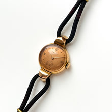 Load image into Gallery viewer, Vintage 18ct Solid Gold Zenith Art Deco Cordette Mechanical Watch