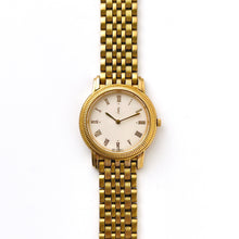 Load image into Gallery viewer, Vintage 90s Yves Saint Laurent Ladies' Quartz Watch with Gold-Plated Bracelet and White Dial