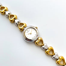 Load image into Gallery viewer, Vintage 1990s Two-Tone Ladies' Seiko Quartz Watch With Heart Pattern