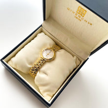 Load image into Gallery viewer, Vintage 1990s Gold-Plated Ladies' Givenchy Quartz Watch with White Dial