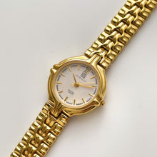 Load image into Gallery viewer, Vintage 1990s Gold-Plated Ladies' Givenchy Quartz Watch with White Dial