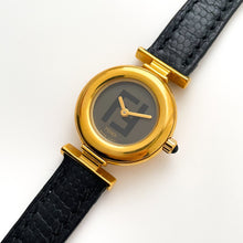 Load image into Gallery viewer, Ladies' Vintage 90s Gold-Plated Fendi Quartz Watch with Black Dial