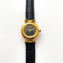 Load image into Gallery viewer, Ladies' Vintage 90s Gold-Plated Fendi Quartz Watch with Black Dial