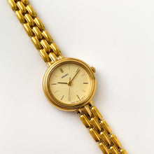 Load image into Gallery viewer, Vintage 1990s Gold-Plated Ladies' Seiko Quartz Watch With Thin Bracelet