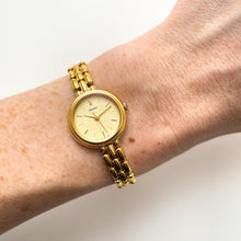 Load image into Gallery viewer, Vintage 1990s Gold-Plated Ladies' Seiko Quartz Watch With Thin Bracelet