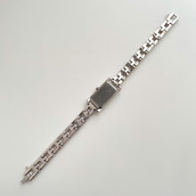 Load image into Gallery viewer, Vintage 1990s Silver-Tone Ladies' Seiko Tissé Quartz Watch With Rectangular Dial