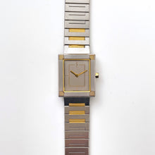 Load image into Gallery viewer, Vintage 90s Yves Saint Laurent Ladies' Tank-Style Quartz Watch with Two-Tone Bracelet