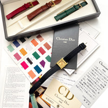 Load image into Gallery viewer, Rare Boxed Vintage Dior "La Parisienne" Quartz Watch with 4 Interchangeable Straps