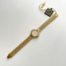 Load image into Gallery viewer, Vintage 1990s Gold-Plated Ladies' Givenchy Quartz Watch with White Dial