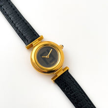 Load image into Gallery viewer, Ladies' Vintage 90s Gold-Plated Fendi Quartz Watch with Black Dial