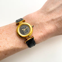 Load image into Gallery viewer, Ladies' Vintage 90s Gold-Plated Fendi Quartz Watch with Black Dial