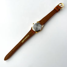 Load image into Gallery viewer, Vintage Constant Sun & Moon Phase Quartz Watch with Light Brown Leather Strap