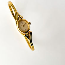 Load image into Gallery viewer, Tiny 1990s Gold-Plated Ladies' Seiko Quartz Watch With Semi Bangle Bracelet