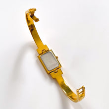 Load image into Gallery viewer, Vintage 1990s Gold-Plated Ladies' Givenchy Bangle Quartz Watch with Rectangular Dial