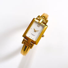 Load image into Gallery viewer, Vintage 1990s Gold-Plated Ladies' Givenchy Bangle Quartz Watch with Rectangular Dial