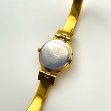 Load image into Gallery viewer, Vintage 1990s Gold-Plated Ladies' Givenchy Bangle Quartz Watch with Blue and Gold Dial