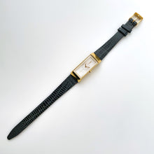 Load image into Gallery viewer, Vintage 90s Yves Saint Laurent Ladies' Quartz Watch with Gray Leather Strap and White Dial