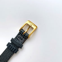 Load image into Gallery viewer, Vintage 90s Yves Saint Laurent Ladies' Quartz Watch with Gray Leather Strap and White Dial