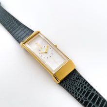 Load image into Gallery viewer, Vintage 90s Yves Saint Laurent Ladies' Quartz Watch with Gray Leather Strap and White Dial