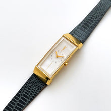 Load image into Gallery viewer, Vintage 90s Yves Saint Laurent Ladies' Quartz Watch with Gray Leather Strap and White Dial