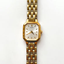 Load image into Gallery viewer, Vintage 1990s Gold-Tone Ladies' Seiko Quartz Watch With Tank-Like Dial