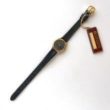 Load image into Gallery viewer, Vintage Gold-Plated Ladies' Citizen Elegance Quartz Watch with Black