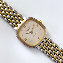 Load image into Gallery viewer, Vintage Ladies' Two-Tone Longines Quartz Watch with Square Dial