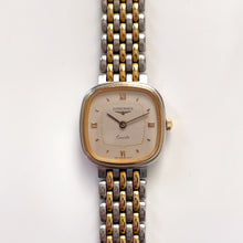 Load image into Gallery viewer, Vintage Ladies' Two-Tone Longines Quartz Watch with Square Dial