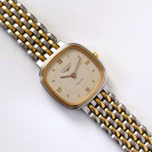 Load image into Gallery viewer, Vintage Ladies' Two-Tone Longines Quartz Watch with Square Dial