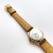 Load image into Gallery viewer, Vintage Yves Saint Laurent Gold-Plated Ladies' Quartz Watch with Textured Green Leather Strap