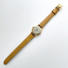 Load image into Gallery viewer, Vintage Yves Saint Laurent Gold-Plated Ladies' Quartz Watch with Textured Green Leather Strap