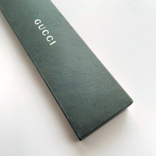 Load image into Gallery viewer, 90s Gold-Plated Ladies' Gucci Quartz Watch with Black Leather Strap - Boxed