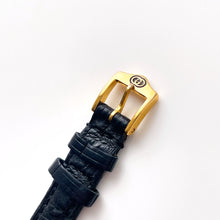 Load image into Gallery viewer, 90s Gold-Plated Ladies' Gucci Quartz Watch with Black Leather Strap - Boxed