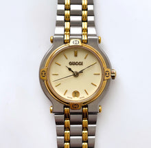 Load image into Gallery viewer, Vintage Ladies' Silver and Gold-Tone Gucci Quartz Watch