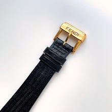 Load image into Gallery viewer, Fendi Quartz Watch – Gold-Plated Unisex Model with Black Dial, 1990s