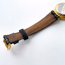 Load image into Gallery viewer, Vintage 1990s Gold-Plated Ladies' Givenchy 'Griffe' Quartz Watch with Black Leather Strap