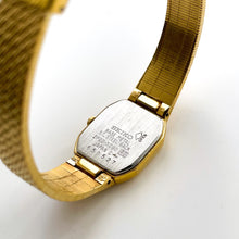 Load image into Gallery viewer, 1990s Ladies' Gold-Plated Seiko Quartz Watch with White Octagon Dial