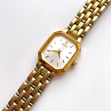 Load image into Gallery viewer, Vintage 1990s Gold-Tone Ladies' Seiko Quartz Watch With Tank-Like Dial