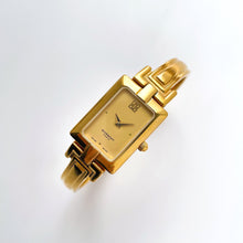 Load image into Gallery viewer, Vintage 1990s Gold-Plated Ladies' Givenchy Bangle Quartz Watch with Rectangular Dial
