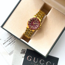 Load image into Gallery viewer, Extremely Rare Vintage Gucci Diver Quartz Watch with Burgundy Dial