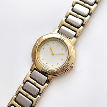 Load image into Gallery viewer, Vintage 1990s Yves Saint Laurent Ladies' Quartz Watch with Two-Tone Bracelet and Beige Dial