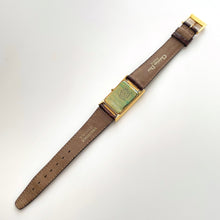 Load image into Gallery viewer, Vintage Christian Dior Two-Tone Gold & Silver Quartz Watch with Brown Leather Strap