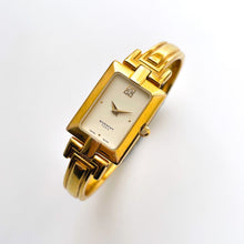 Load image into Gallery viewer, Vintage 1990s Gold-Plated Ladies' Givenchy Bangle Quartz Watch with Rectangular Dial