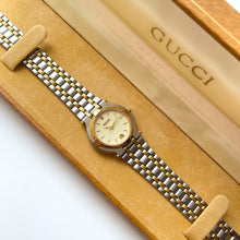 Load image into Gallery viewer, Vintage Ladies' Silver and Gold-Tone Gucci Quartz Watch