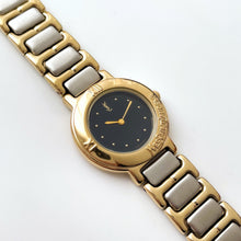 Load image into Gallery viewer, Vintage Boxed 1991 Yves Saint Laurent Ladies' Quartz Watch with Two-Tone Bracelet and Black Dial