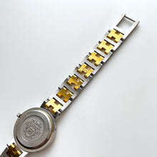 Load image into Gallery viewer, Vintage Two-Tone Hermès Clipper Ladies' Quartz Watch with Round Beige Dial