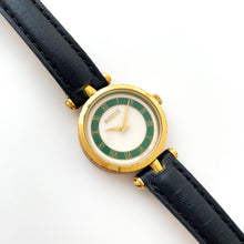 Load image into Gallery viewer, Vintage 1990 Ladies' Gucci Stack Quartz Watch with Green and Beige Dial