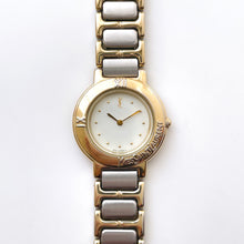 Load image into Gallery viewer, Vintage 1990s Yves Saint Laurent Ladies' Quartz Watch with Two-Tone Bracelet and Beige Dial